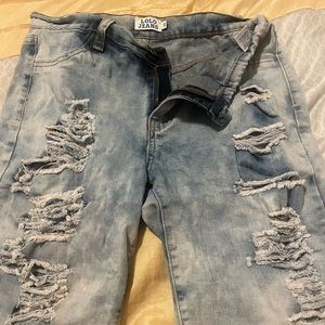 Bermuda denim shorts